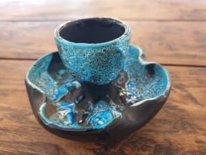 Coquetier Fat Lava vintage