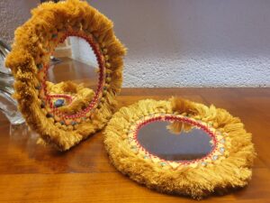 Miroirs ethniques à franges