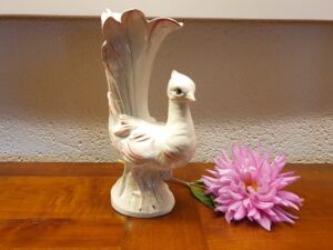Vase colombe rose ancien