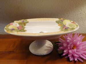 Coupe à fruits en barbotine