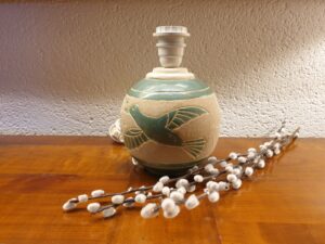 Pied de lampe en céramique