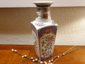 Vase art d'Asie aux colibris