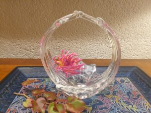 Centre de table en cristal étiré