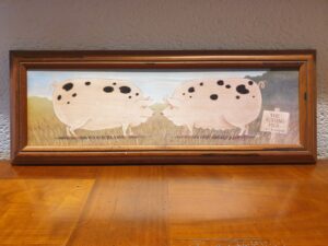 Tableau The kissing pigs