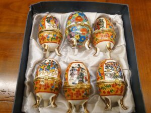 Œufs chinois style Fabergé