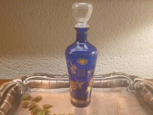 Carafe bleu cobalt italienne