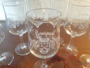 Verres à pied de Bourgueil