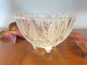 Bol facetté en cristal de Bohème