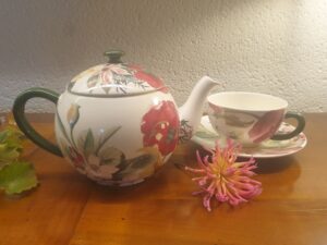 Théière et tasse Gien volupté