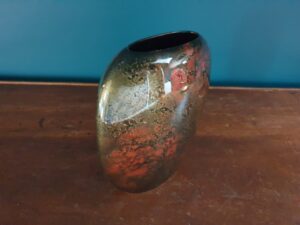 Vase en céramique effet marmoréen