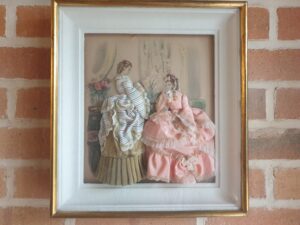 Estampe habillée la mode illustrée