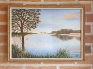 Tableau de Loire gouache de P. Albert