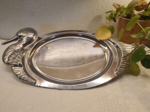 Plat de Service en Inox canard
