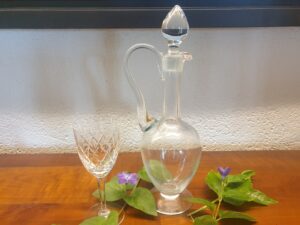Carafe aiguière en verre